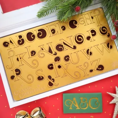 SALE!!! Sweet Stamp -Fonts -LARGE CLASSIC CHRISTMAS - Σφραγίδες Γράμματα Μεγάλο μέγεθος