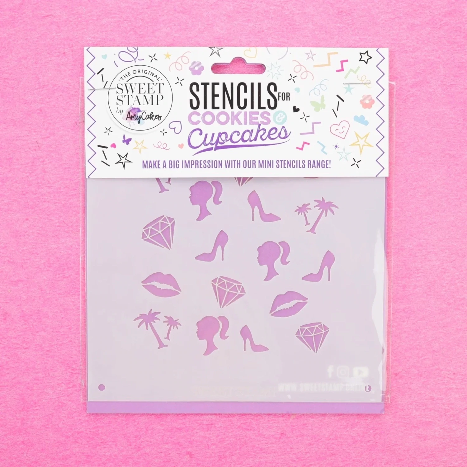 SALE!!! Sweet Stamp Cookie &amp; Cupcake  Stencil Barbie Dollhouse - Στένσιλ Μπάρμπι 5 σχέδια