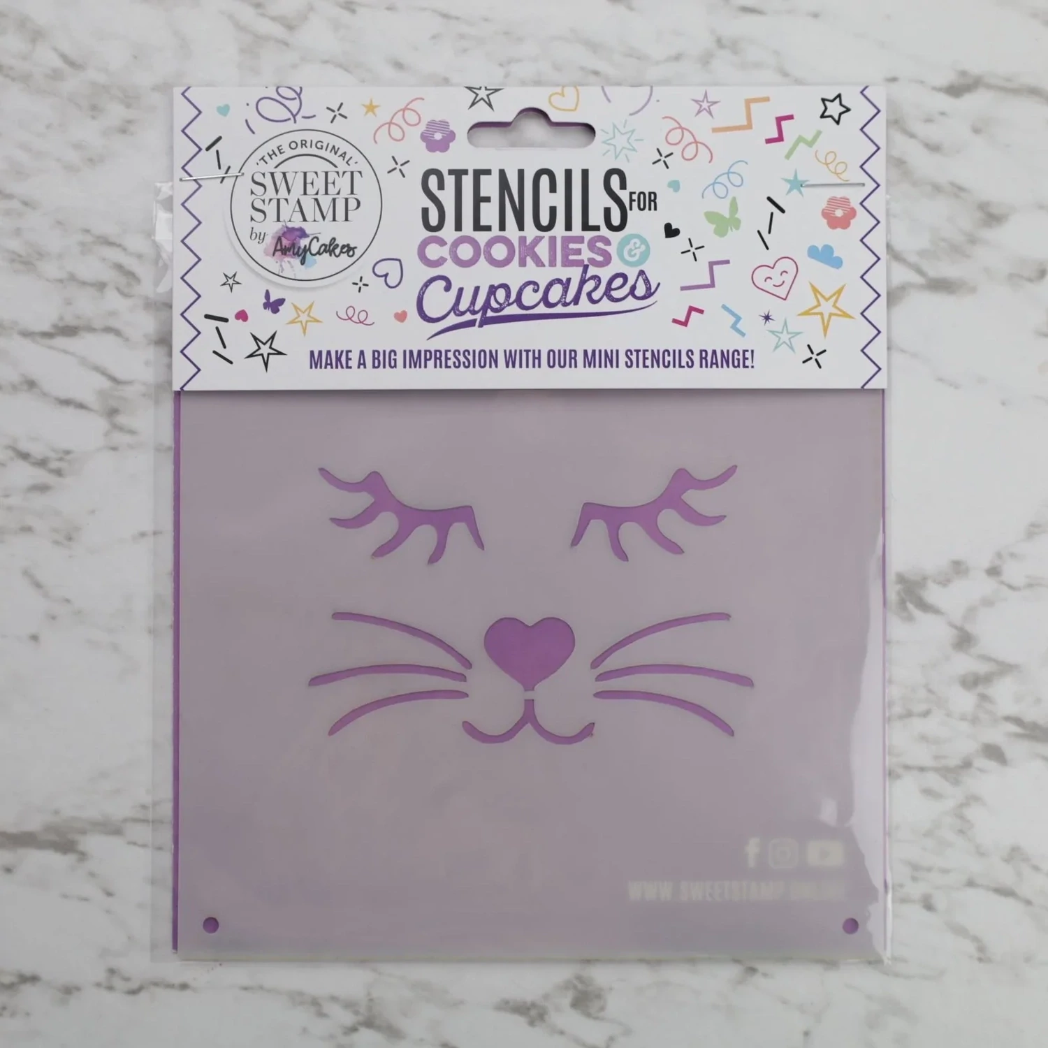 SALE!!! Sweet Stamp Stencil -EASTER BUNNY FACE - Στένσιλ Πασχαλινό - Πρόσωπο Κουνέλι/Λαγός