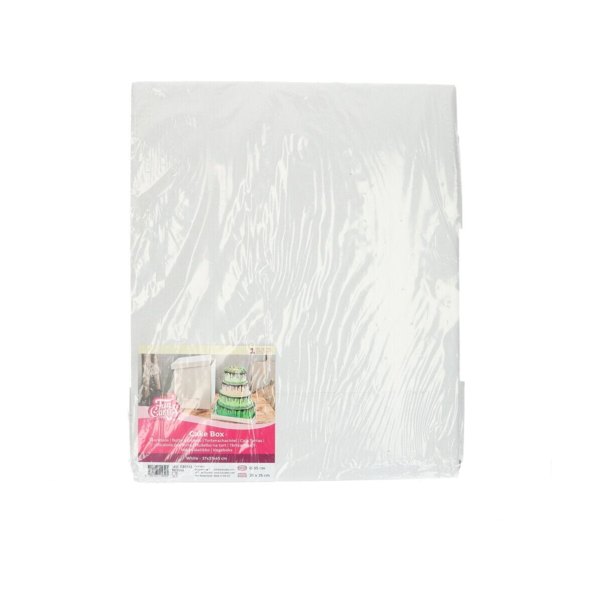 FunCakes Cake Box White 37x37x45εκ - Ψηλό Κουτί 37εκ με Ύψος 45εκ ΜΟΝΟ ΓΙΑ ΠΑΡΑΛΑΒΗ ΑΠΟ ΤΟ CAKES BY SAMANTHA
