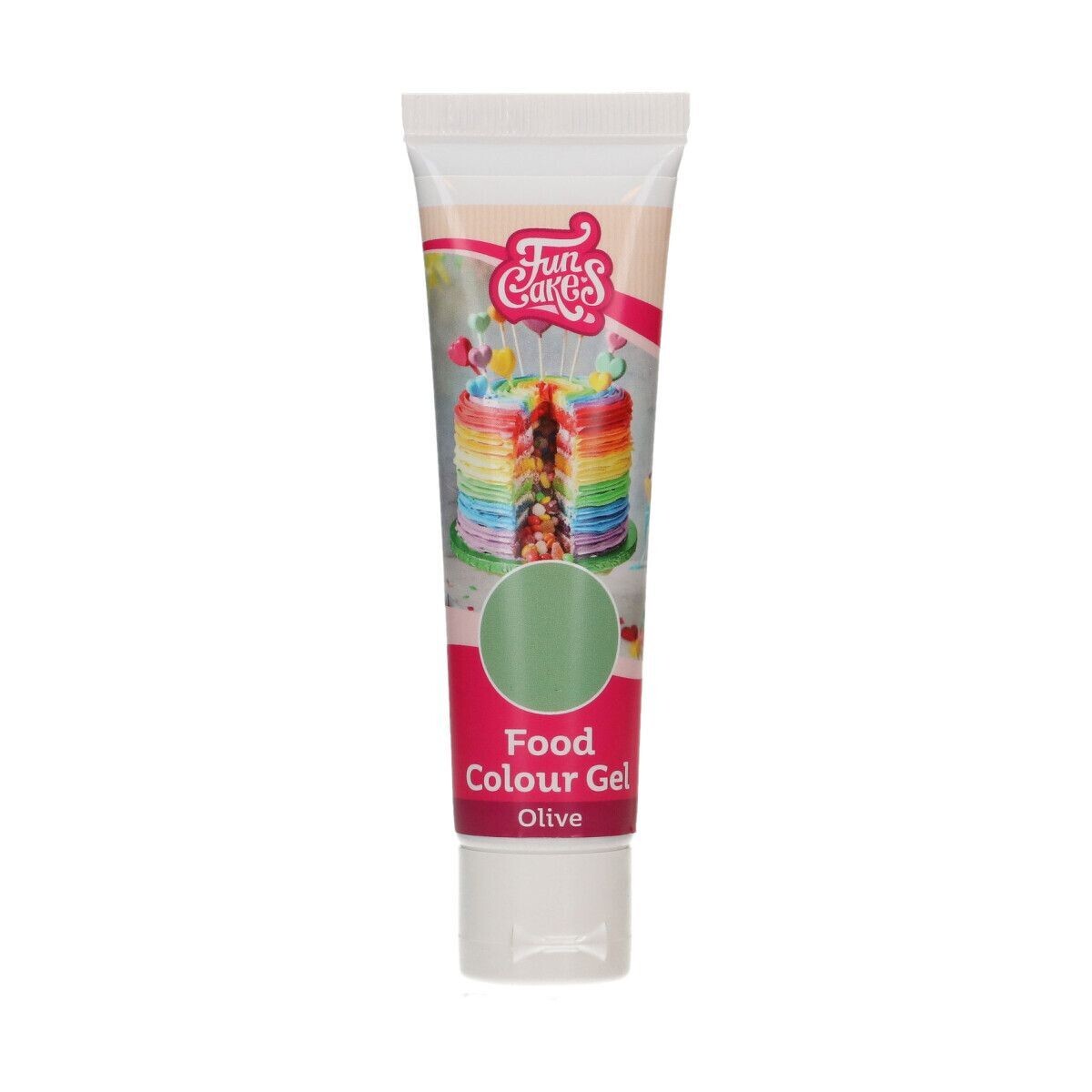 FunCakes FunColours GEL -OLIVE -Χρώμα Τζελ Πράσινο Λαδί -30γρ