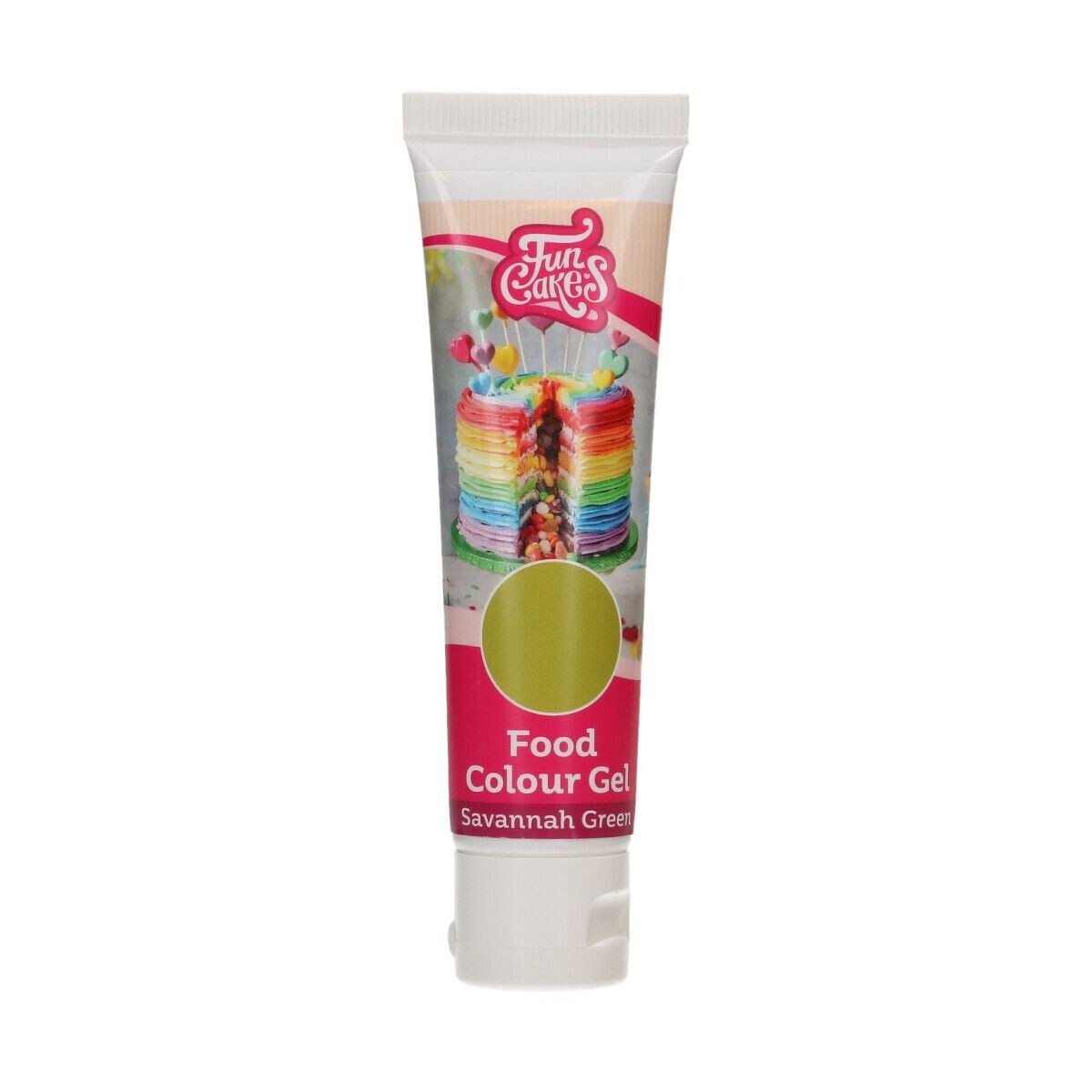 SALE!!! FunCakes FunColours GEL -SAVANNAH GREEN -Χρώμα Τζελ Πράσινο λεμονί -30γρ ΑΝΑΛΩΣΗ ΚΑΤΑ ΠΡΟΤΙΜΗΣΗ 14/12/26