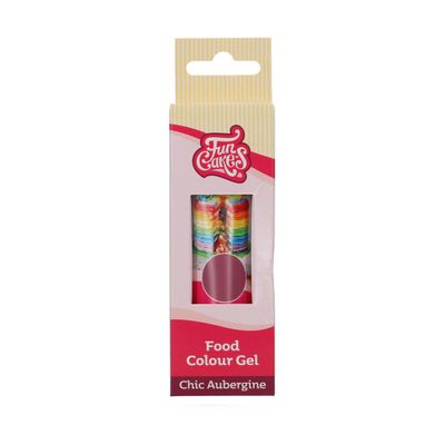 SALE!!! FunCakes FunColours GEL -CHIC AUBERGINE -Χρώμα Τζελ - Μωβ 30γρ ΑΝΑΛΩΣΗ ΚΑΤΑ ΠΡΟΤΙΜΗΣΗ 26/02/27