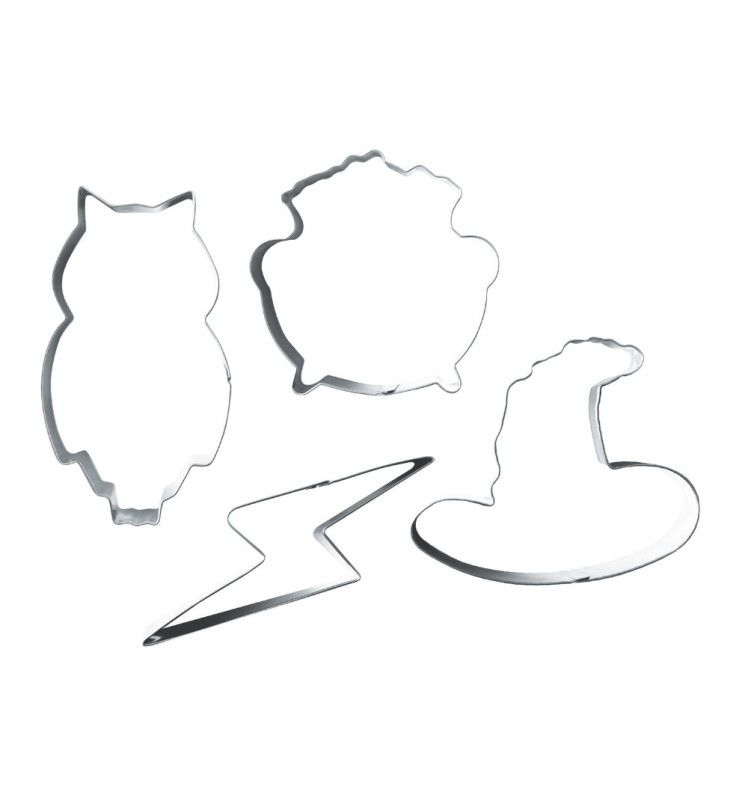 Scrapcooking Cookie Cutter Set - Wizard  - 4 τεμ Μεταλλικά Κουπ πατ με θέμα τον Χάρι Πότερ ∞∞∞