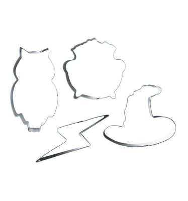 SALE!!! Scrapcooking Cookie Cutter Set - Wizard  - 4 τεμ Μεταλλικά Κουπ πατ με θέμα τον Χάρι Πότερ