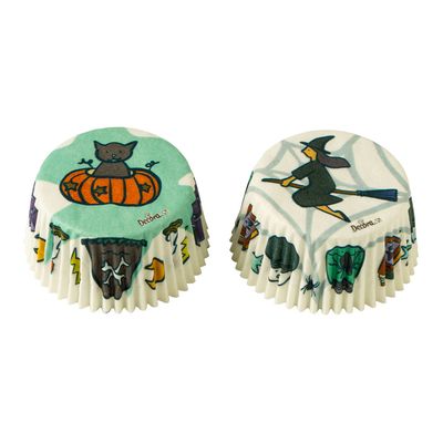 SALE!!! DECORA Cupcake Cases -HALLOWEEN WITCH - Θήκες Ψησίματος με θέμα το Χάλογουϊν, Μάγισσα 36 τεμ