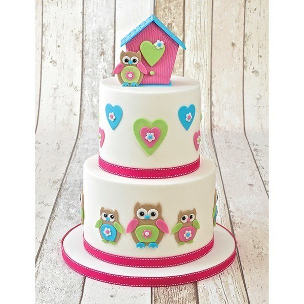 SALE!!! FMM Cutters -Mummy &amp; Baby OWLS -Σετ 4τεμ κουπ πατ Κουκουβάγια Μαμά &amp; Μωράκι