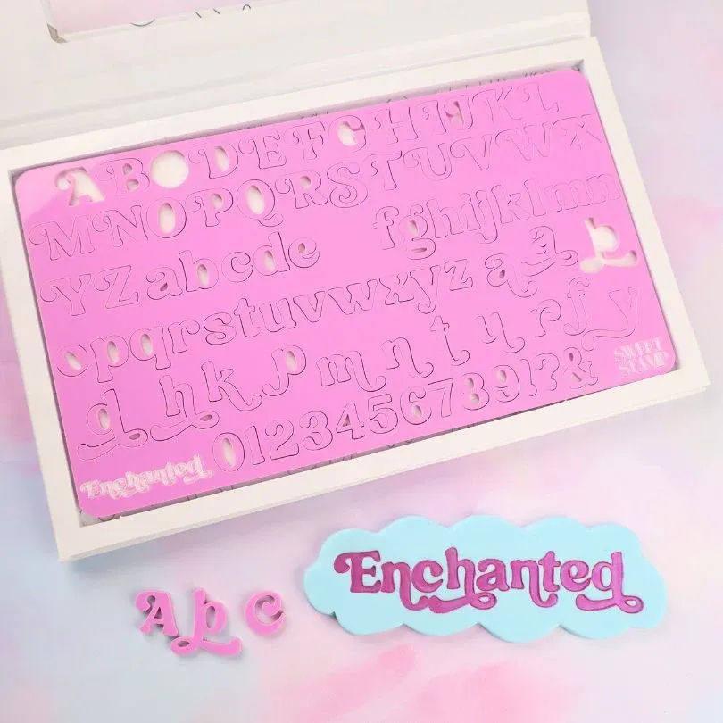 SALE!!! Sweet Stamp -Fonts -MEDIUM -TAYLOR SWIFT -ENCHANTED - Σφραγίδες Γράμματα Μεσαίο Μέγεθος Τέιλορ Σουίφτ