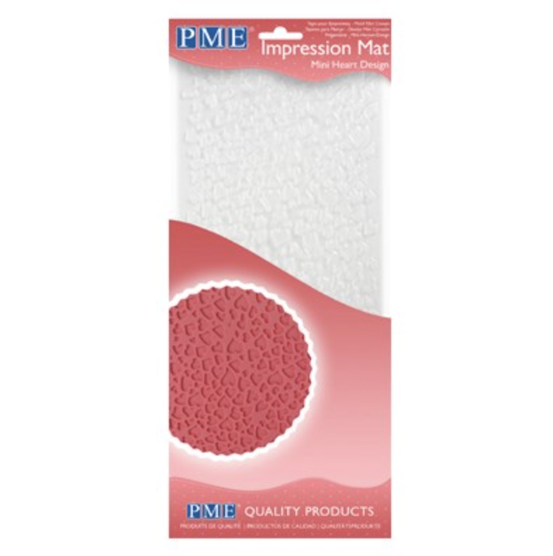 PME Impression Mat -MINI HEARTS - Πατάκι Αποτύπωσης Σχεδίου Μικρές Καρδιές