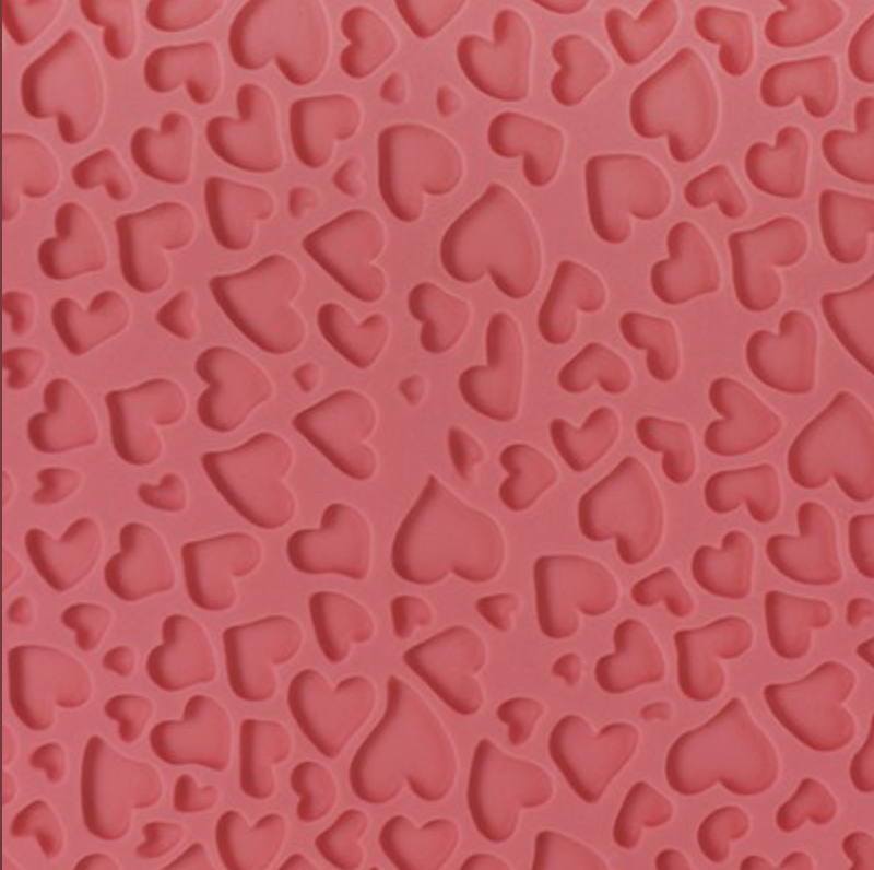 PME Impression Mat -MINI HEARTS - Πατάκι Αποτύπωσης Σχεδίου Μικρές Καρδιές