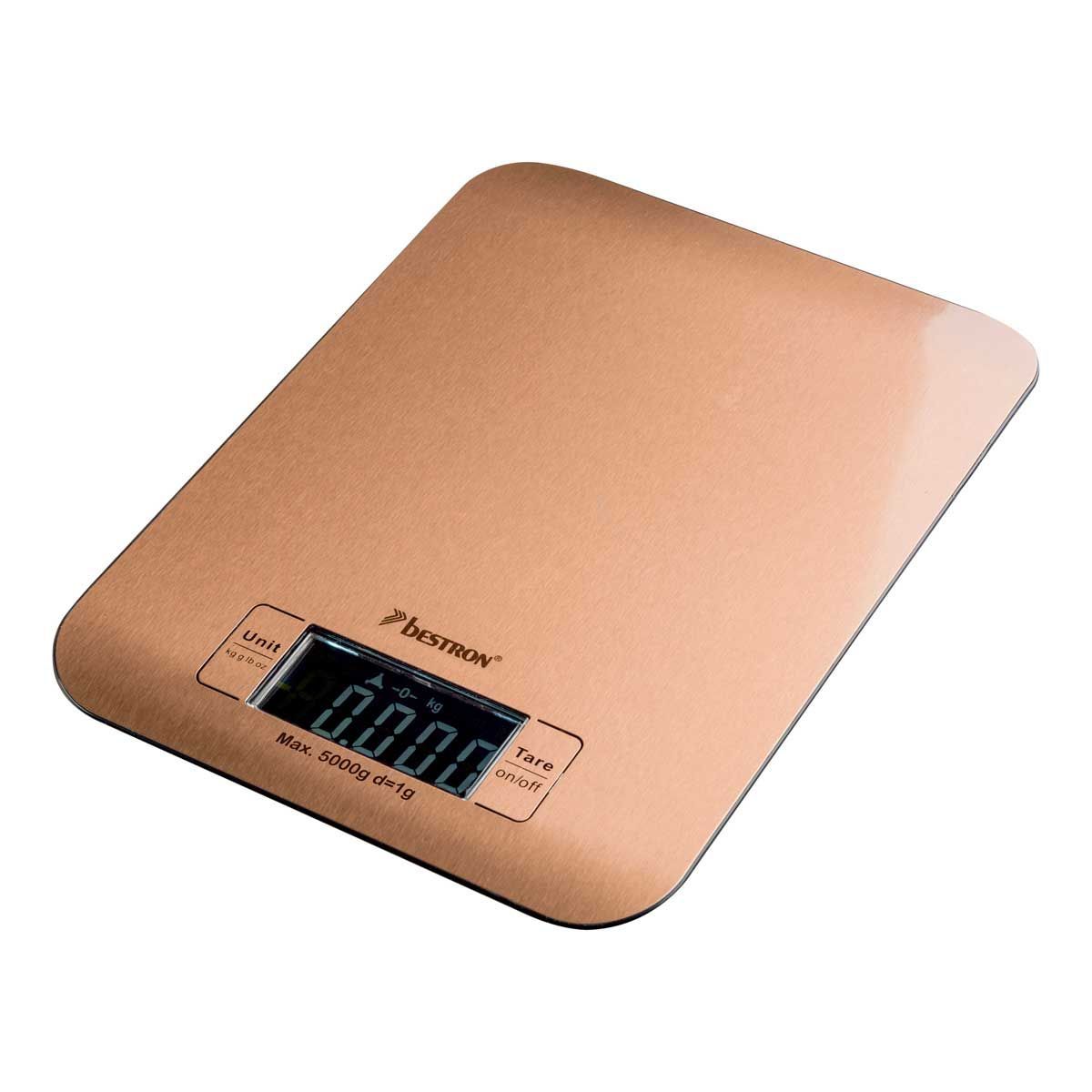 Bestron Digital Kitchen Scale Copper -Ζυγαριά Κουζίνας