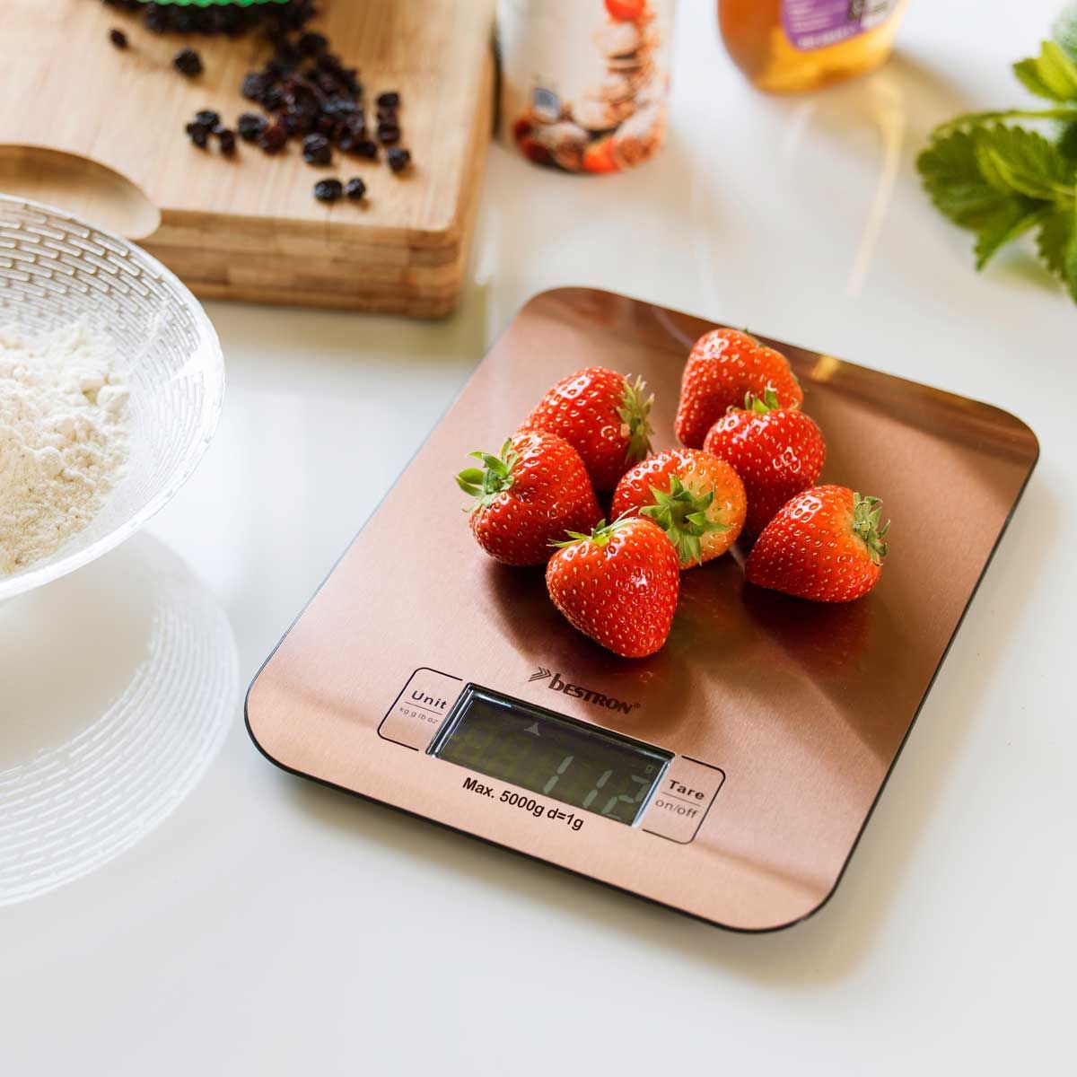 Bestron Digital Kitchen Scale Copper -Ζυγαριά Κουζίνας
