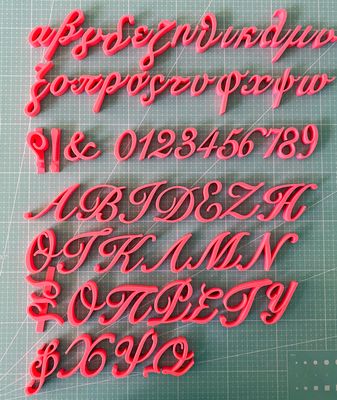 CBS Font Stamp 'FANCY' Σφραγίδες με Ελληνικά Γράμματα &amp; Νουμερα LARGE