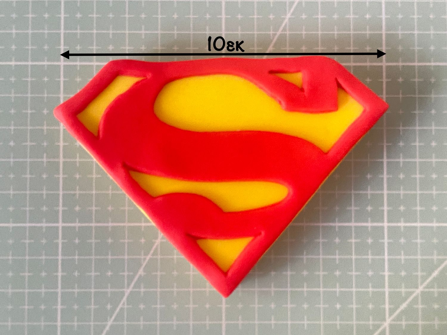 CBS Σετ 2 τμχ κουπάτ SUPERMAN LOGO 10εκ- Σήμα Σούπερμαν