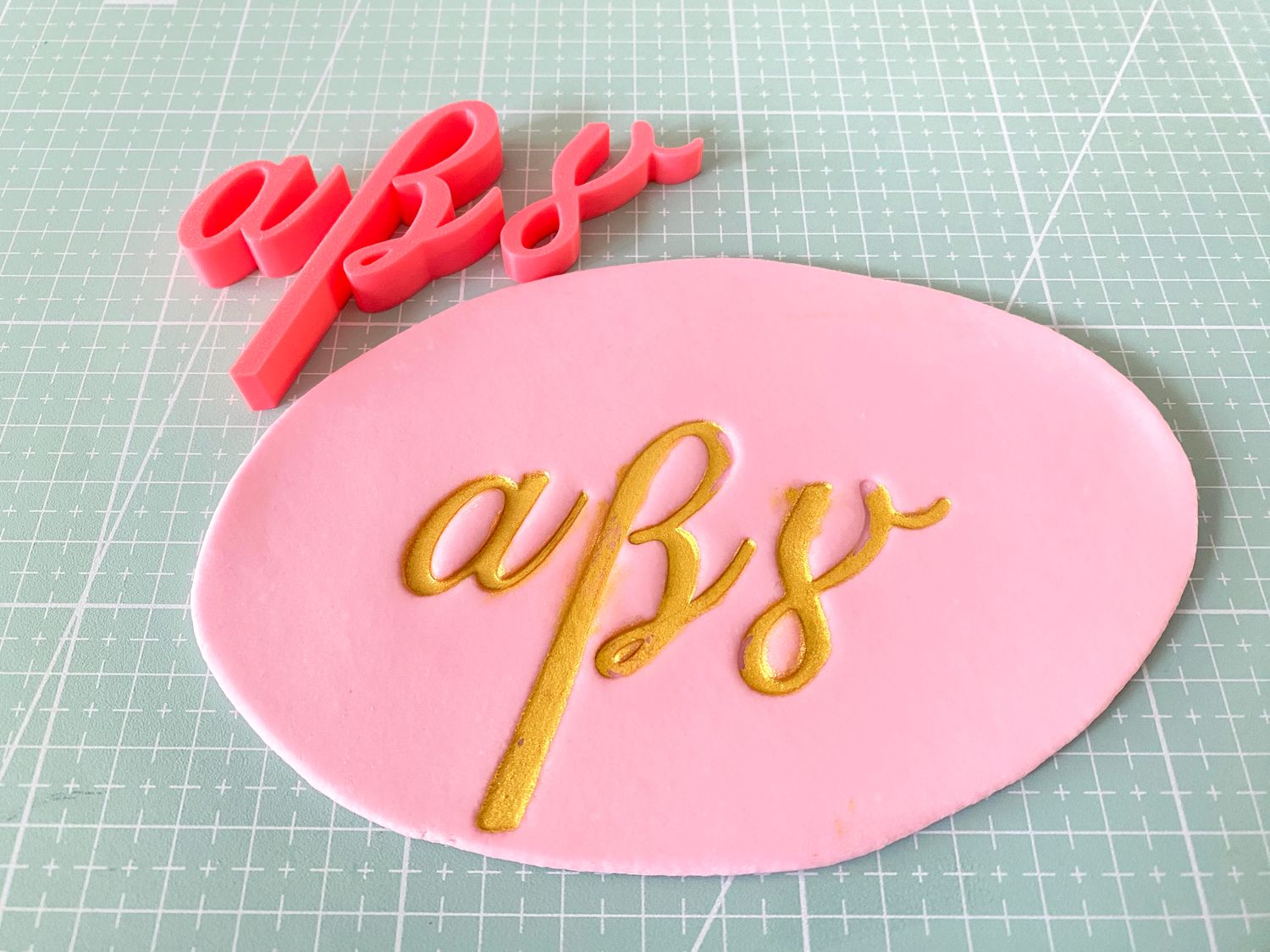 CBS Font Stamp 'FANCY' Σφραγίδες με Ελληνικά Γράμματα &amp; Νουμερα MEDIUM