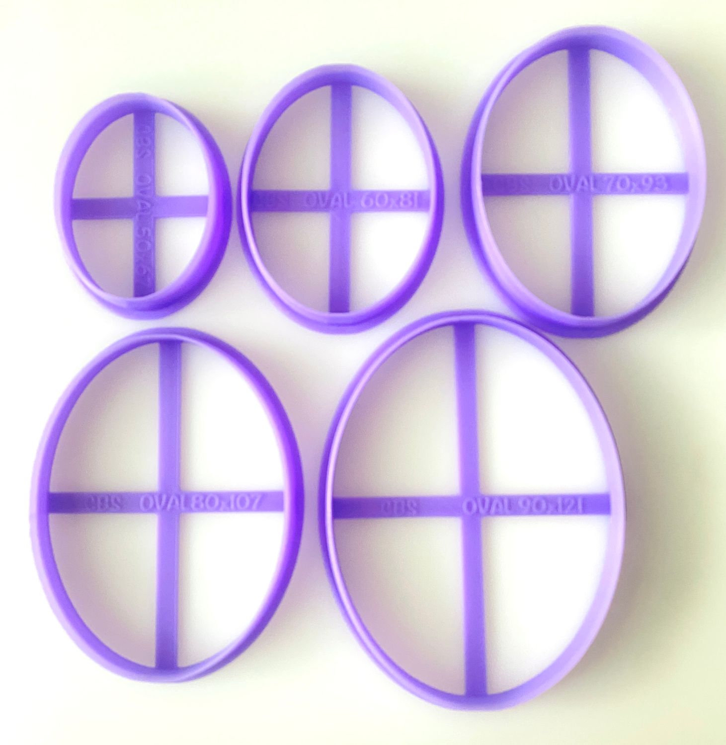 CBS Geo-Cutters -OVAL - Σετ 5  Οβάλ 5-12εκ