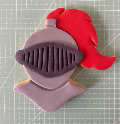 CBS Σετ 5τμχ κουπάτ KNIGHT'S HELMET  8εκ, 9εκ ή 10εκ-Περικεφαλαία Ιππότη