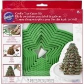 SALE!!! Wilton Christmas COOKIE TREE KIT -Κιτ με 15τεμ κουπ πατ για Χριστουγεννιάτικο Μπισκοτόδεντρο--∞∞∞