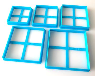 CBS Geo-Cutters -SQUARES -Σετ 5  Τετράγωνα 6-10cm