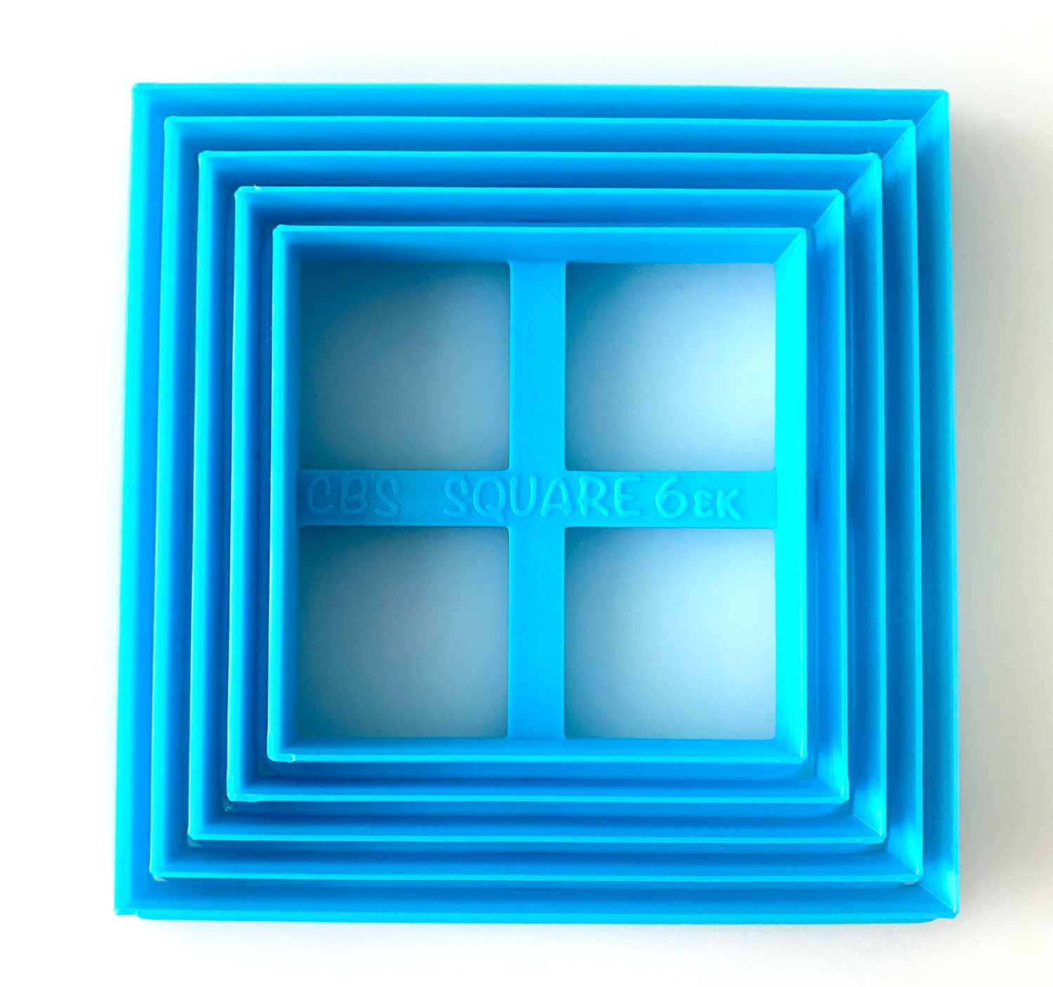 CBS Geo-Cutters -SQUARES -Σετ 5  Τετράγωνα 6-10cm