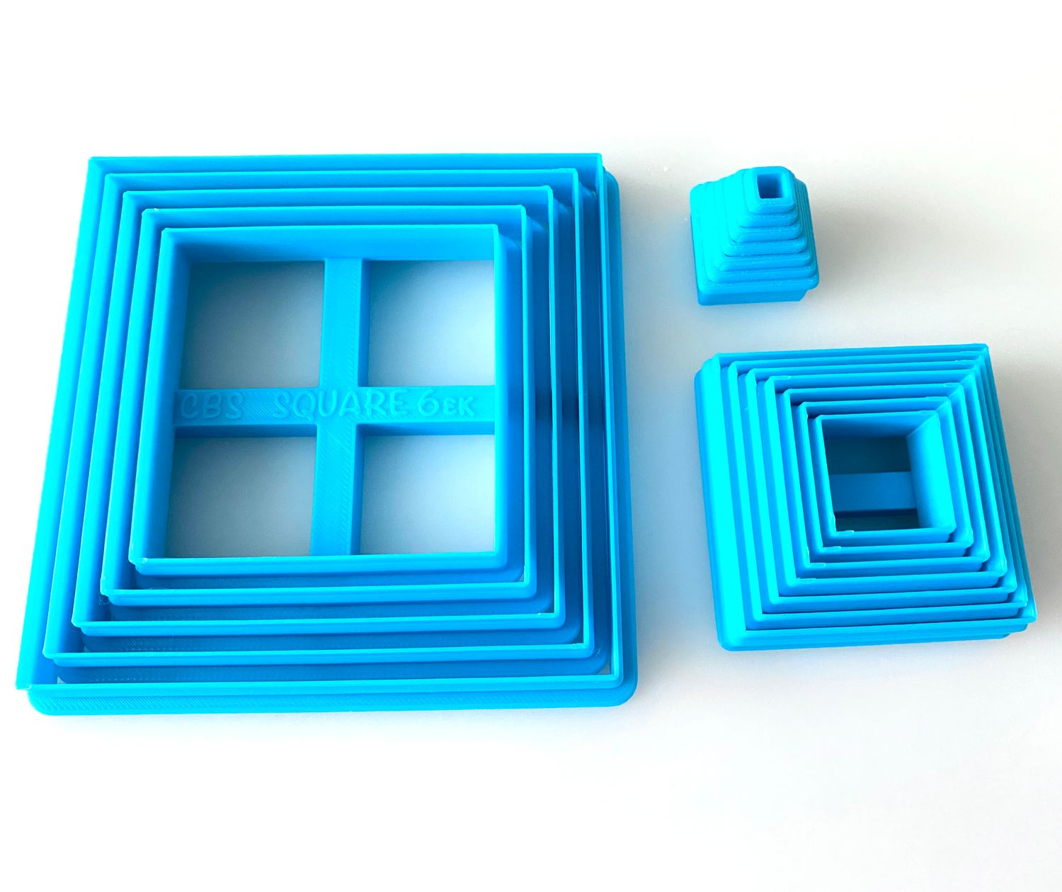 CBS Geo-Cutters -SQUARES -Σετ 5  Τετράγωνα 6-10cm