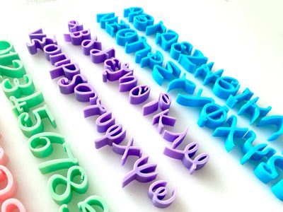 CBS Font Stamp 'TWINKLE' Σφραγίδες με Ελληνικά Γράμματα &amp; Νούμερα (και λατινικά ως επιλογή) SMALL-Σετ Σφραγίδες Μέγεθος Μικρό