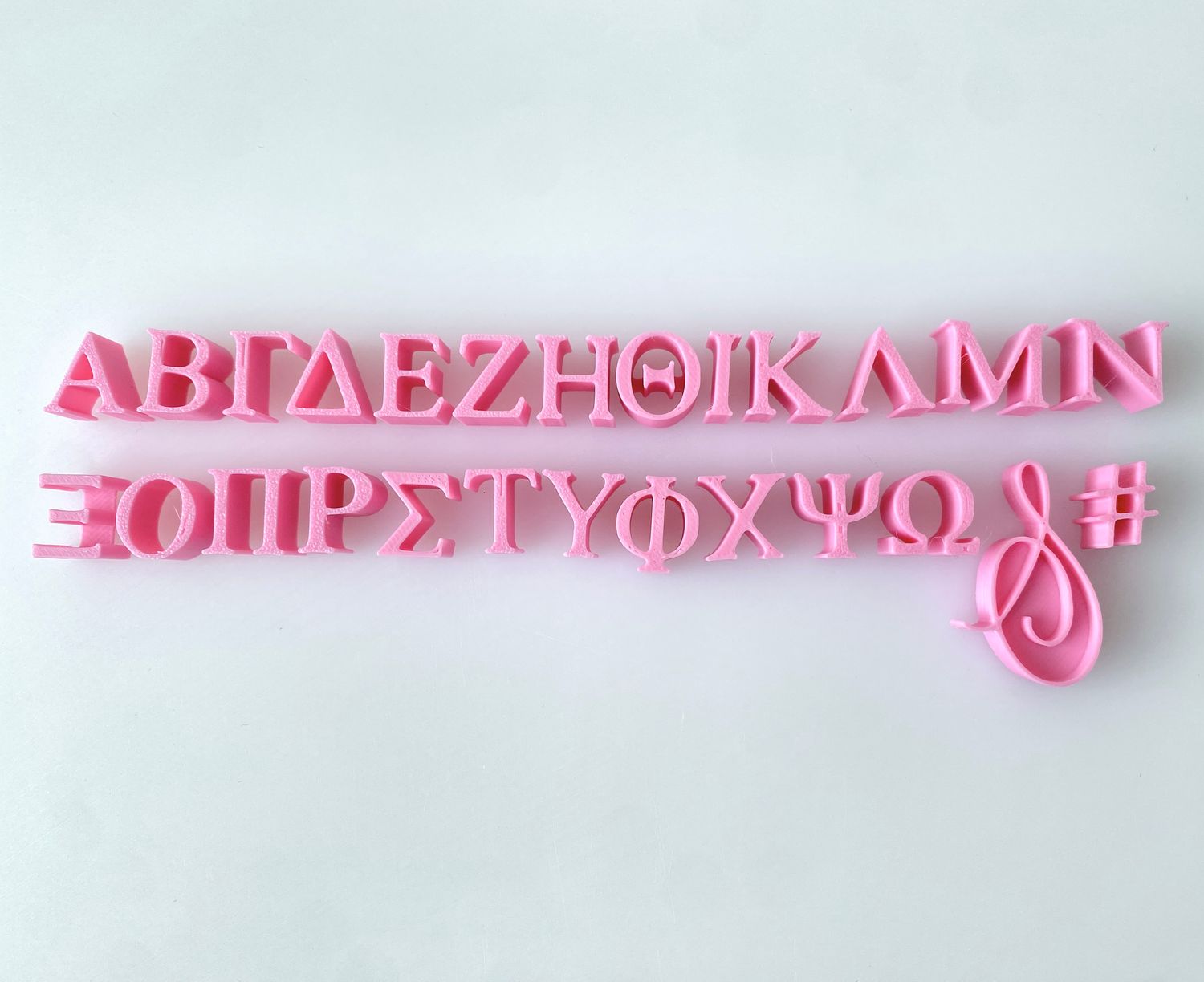 CBS Font Stamp 'SIMPLE' Σφραγίδες με Ελληνικά Γράμματα &amp; Καλλιγραφικό '&amp;' Μέγεθος MINI