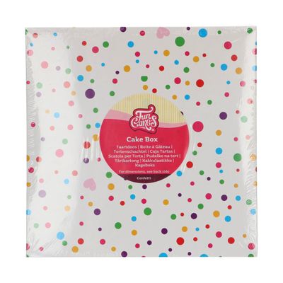 FunCakes Cake Box CONFETTI 10" -Κουτί 25εκ