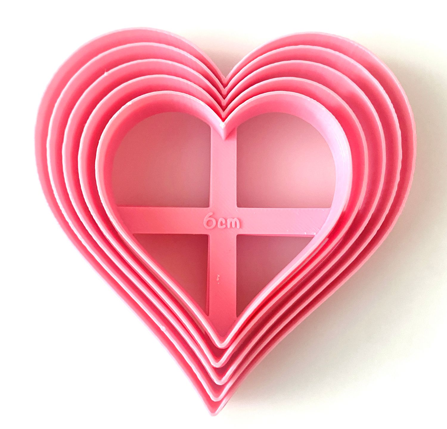 CBS Geo-Cutters -HEARTS - Σετ 5  Καρδιές 6-10εκ