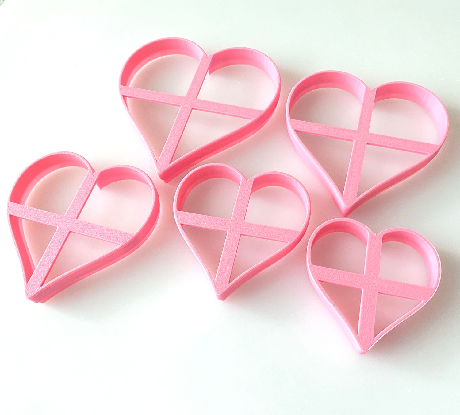CBS Geo-Cutters -HEARTS - Σετ 5  Καρδιές 6-10εκ