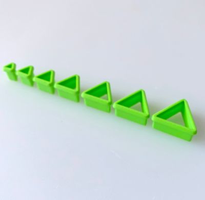 CBS Geo-Cutters -EQUILATERAL TRIANGLE- Σετ 7 Ισόπλευρο Τρίγωνο 0.5-2εκ