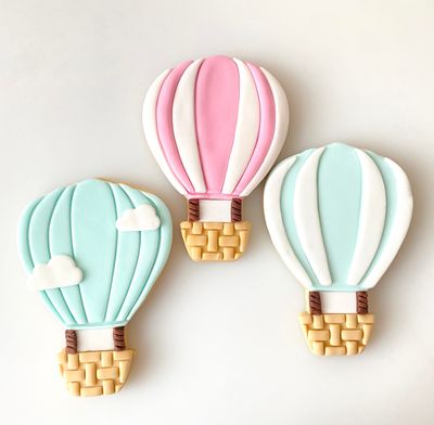CBS Σετ 12 τμχ κουπάτ HOT AIR BALLOON-Αερόστατο 10εκ