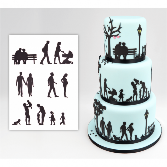 SALE!!! Patchwork Cutters -FAMILY SILHOUETTE SET -Κουπ πατ Μέλη Οικογένειας