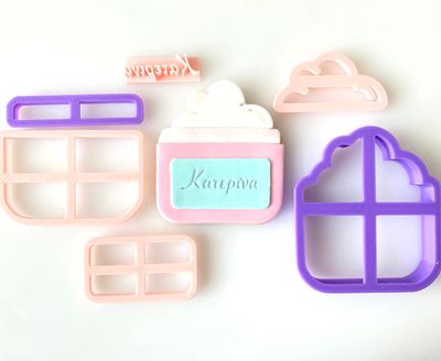 CBS Σετ 6τμχ κουπάτ FACE CREAM 7εκ, 8εκ, 9εκ, -Κουπάτ Κρέμα Προσώπου