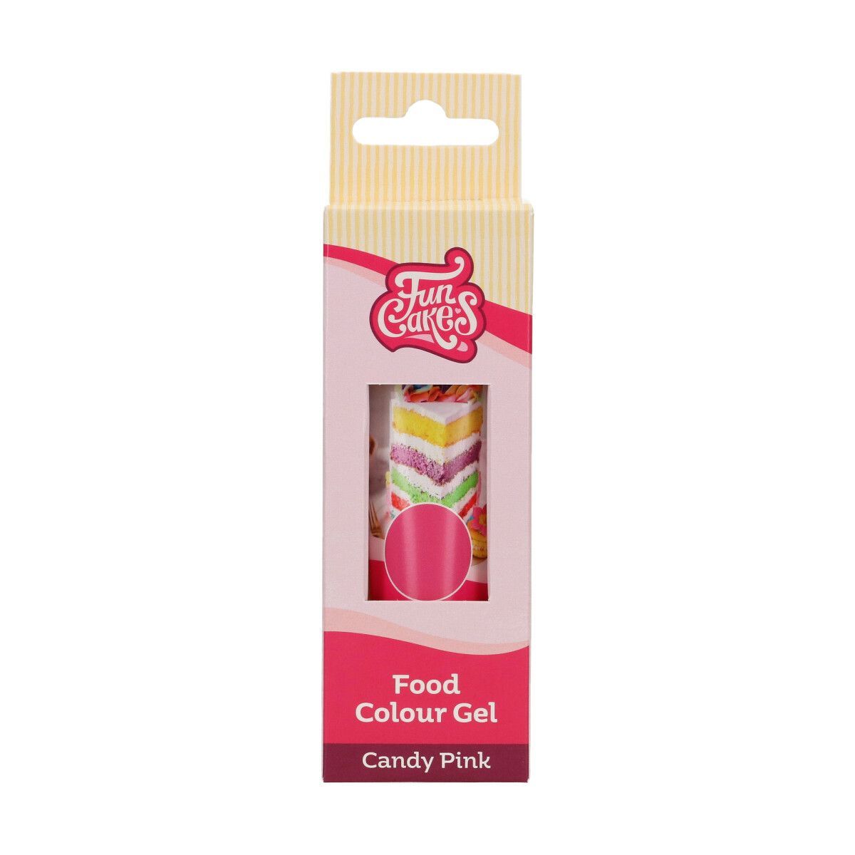FunCakes FunColours GEL -CANDY PINK -Χρώμα Τζελ - Ροζ 30γρ