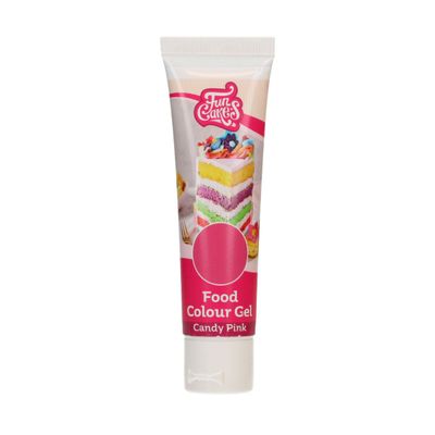 FunCakes FunColours GEL -CANDY PINK -Χρώμα Τζελ - Ροζ 30γρ