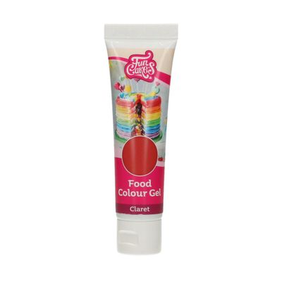 FunCakes FunColours GEL -CLARET -Χρώμα Τζελ Κόκκινο - 30γρ