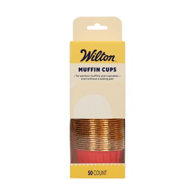 Wilton Muffin Cups MATT RED -Κυπελάκια Ψησίματος Κόκκινο Ματ 50 τεμ