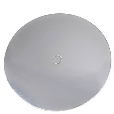 LOYAL Cake Board with Hole - Σκληρός Στρογγυλός Δίσκος ΜΕ ΤΡΥΠΑ 20εκ -10 τμχ