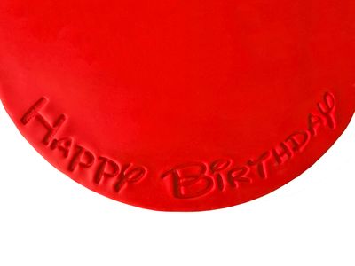 CBS Drum Stamp 'Happy Birthday' -Σφραγίδα για τις βάσεις των τούρτων Design 1