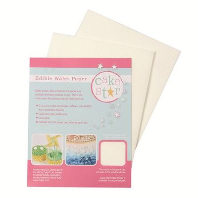 Cake Star Edible Wafer Paper -White- Pk/12 -Φύλλα Βάφλας