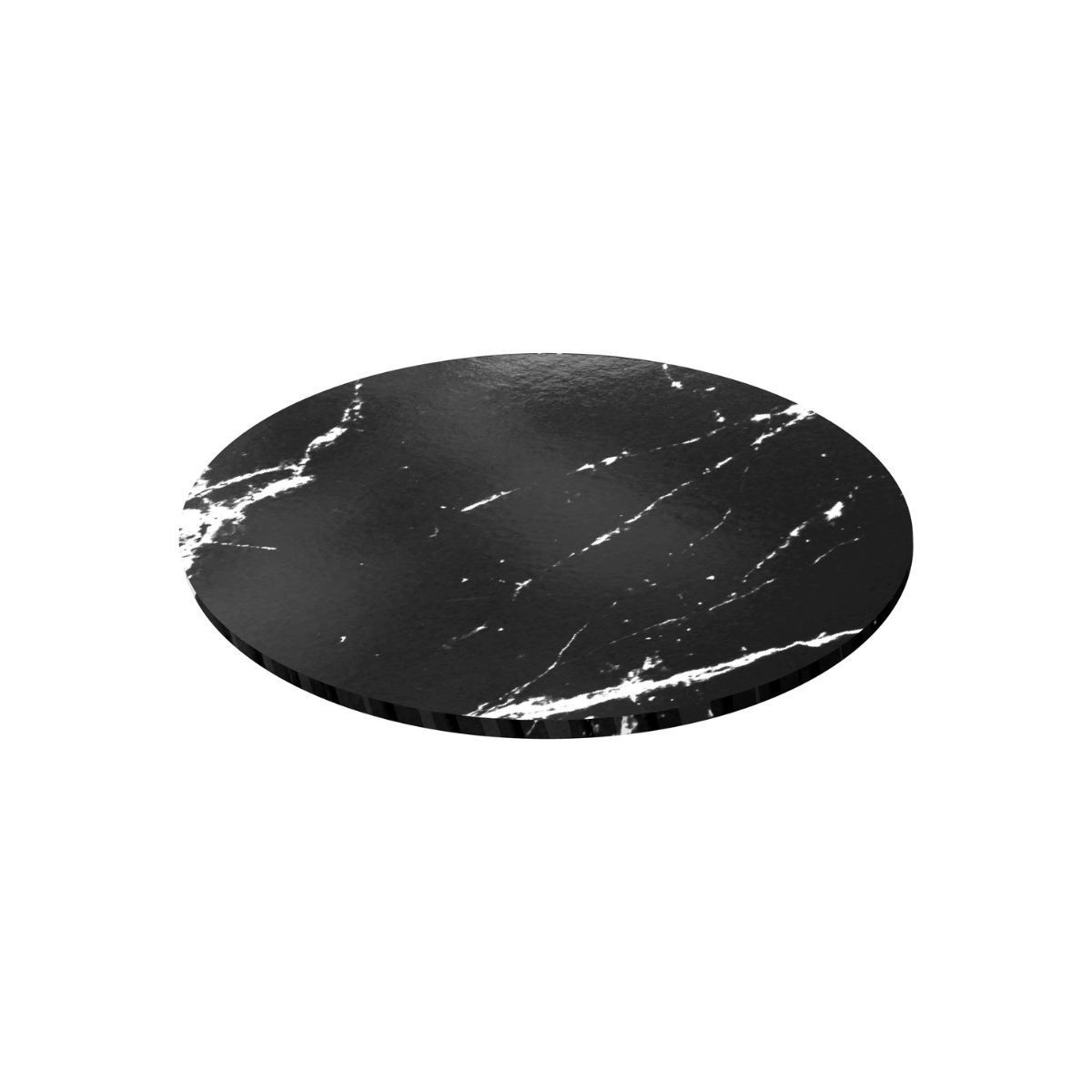 Masonite Cake Board MATT MARBLE BLACK- Βάση τούρτας από τυπωμένο ξύλο με εφέ Μαρμάρου -Μαύρο 25εκ