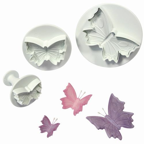 PME Plunger Cutters -BUTTERFLIES - Σετ 3τεμ Kουπ πατ Πεταλούδες με Eκβολέα