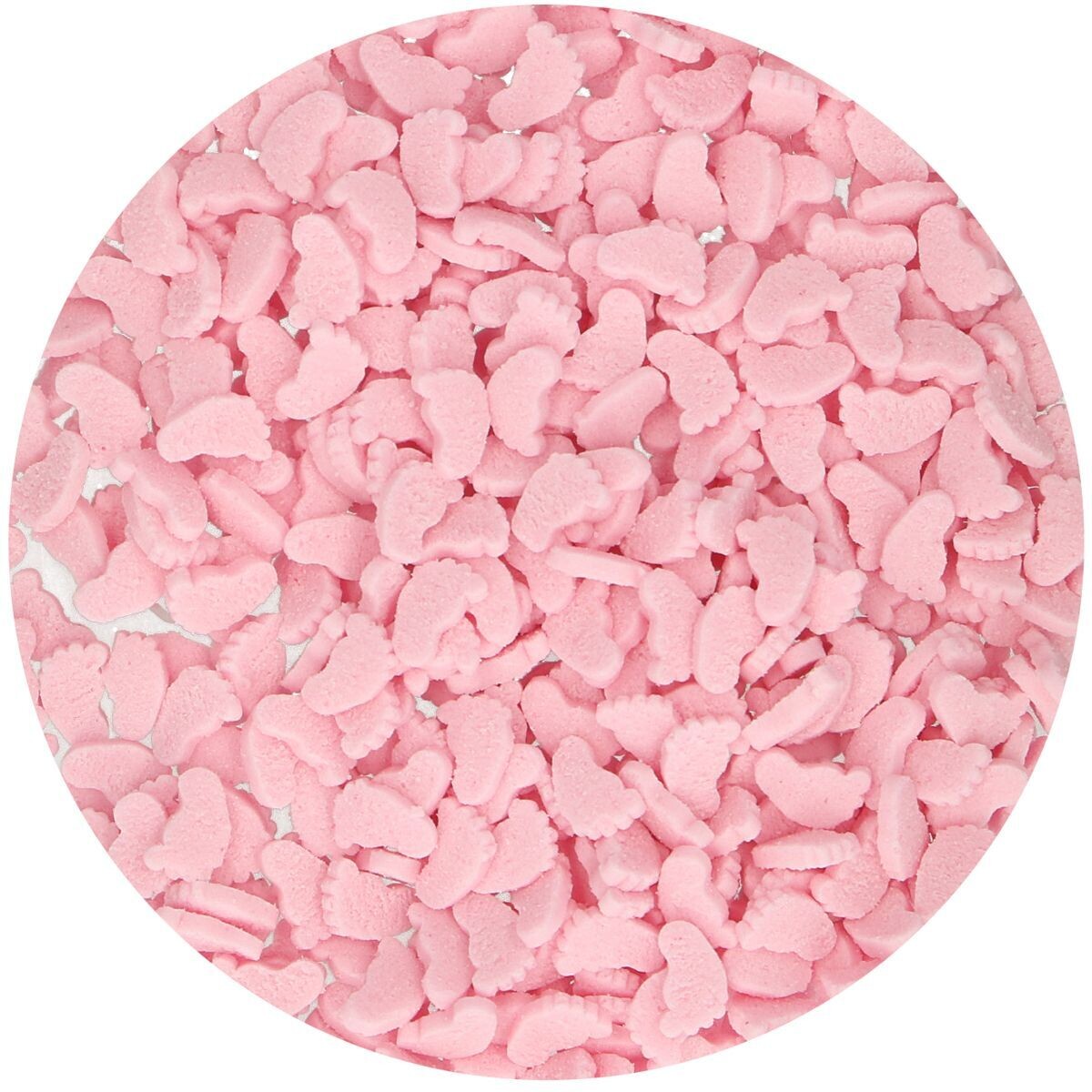 SALES!!!FunCakes Sprinkles -BABY FEET -PINK 55γρ - Μείγμα Ζαχαρωτών Ροζ Πατούσες μωρού-ΑΝΑΛΩΣΗ ΚΑΤΑ ΠΡΟΤΙΜΗΣΗ 4/26