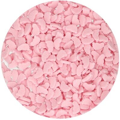 SALES!!!FunCakes Sprinkles -BABY FEET -PINK 55γρ - Μείγμα Ζαχαρωτών Ροζ Πατούσες μωρού-ΑΝΑΛΩΣΗ ΚΑΤΑ ΠΡΟΤΙΜΗΣΗ 4/26