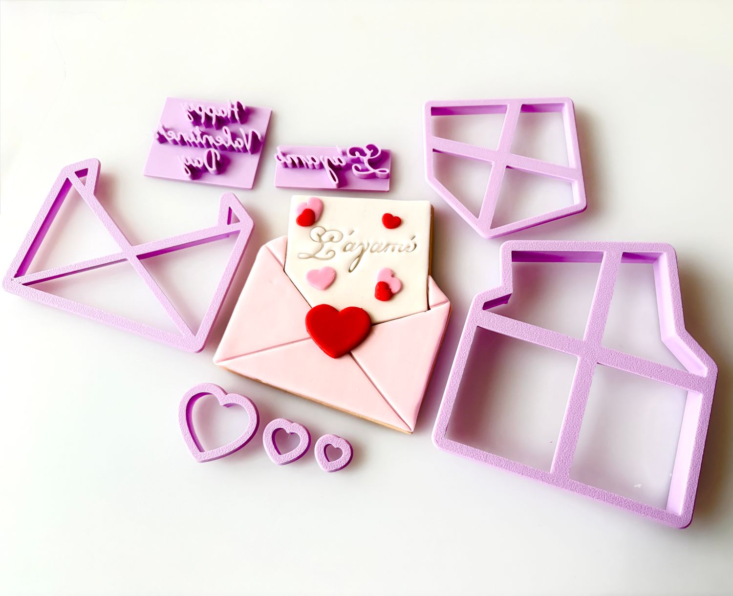 CBS Σετ 8 τμχ κουπάτ LOVE LETTER με δυο σφραγίδες -Φάκελος Με Γράμμα Αγάπης