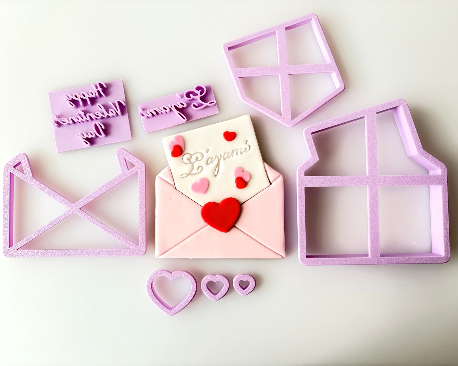 CBS Σετ 8 τμχ κουπάτ LOVE LETTER με δυο σφραγίδες -Φάκελος Με Γράμμα Αγάπης