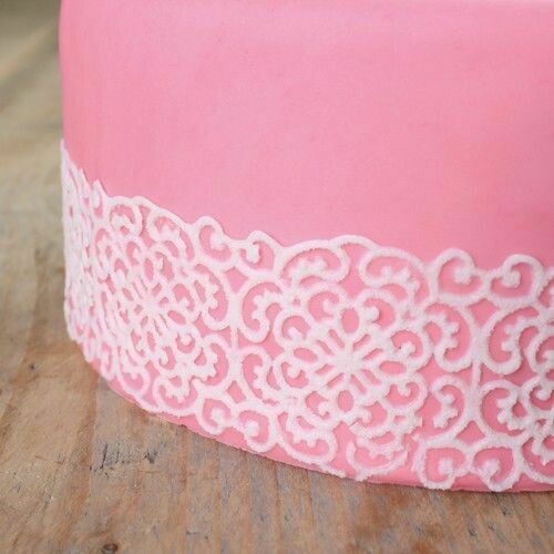 FunCakes Cake Lace Ready to Use Pearl White 200 g -Έτοιμο Δαντέλας Λευκό Περλέ