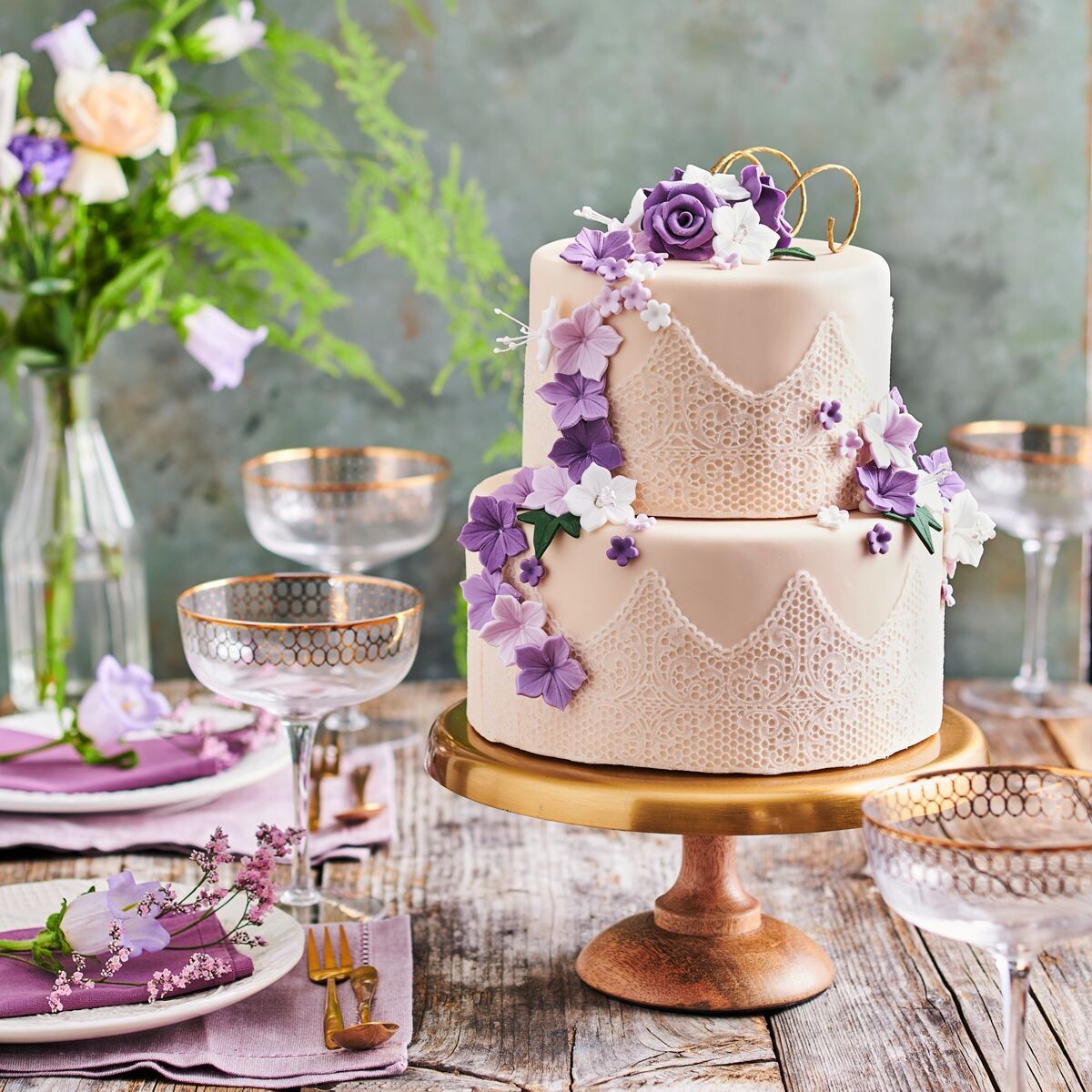 FunCakes Cake Lace Ready to Use Pearl White 200 g -Έτοιμο Δαντέλας Λευκό Περλέ