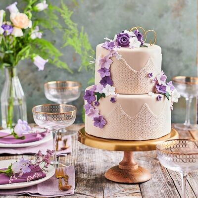 FunCakes Cake Lace Ready to Use Pearl White 200 g -Έτοιμο Δαντέλας Λευκό Περλέ